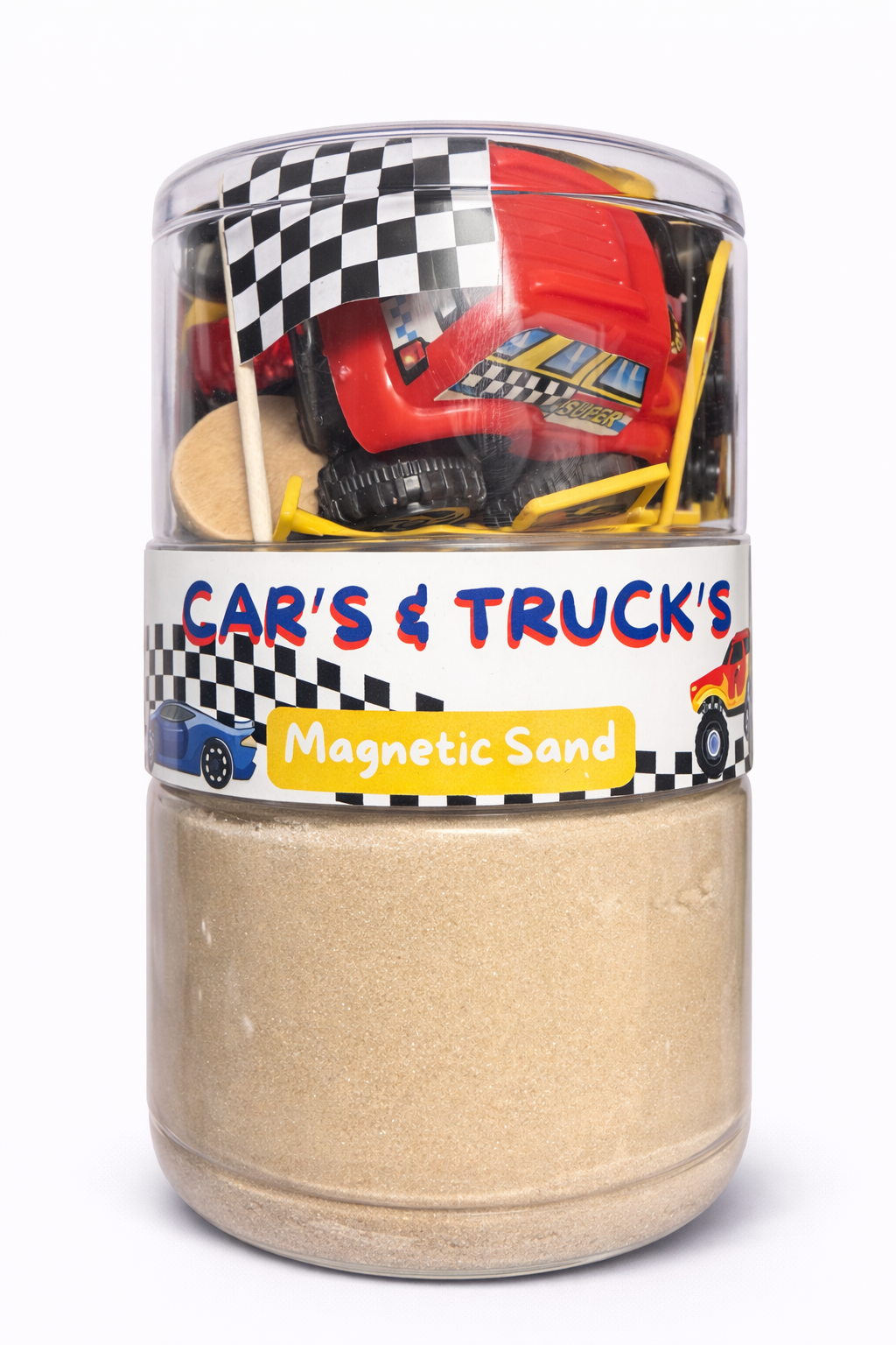 Play Play Dough - Cars & Trucks Sand Jar