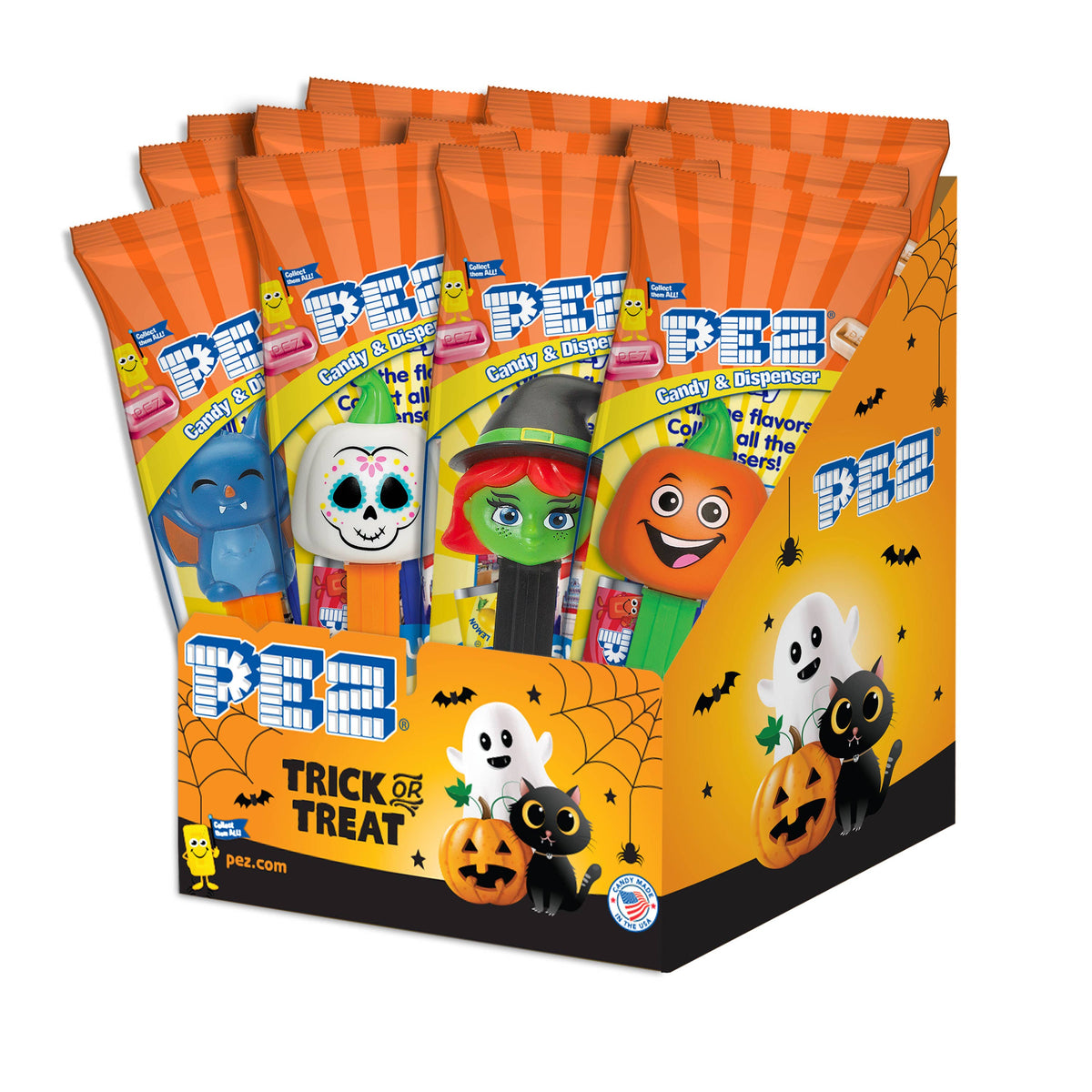 Grandpa Joe's Candy Shop - Pez Poly - Halloween Assortment, 12ct