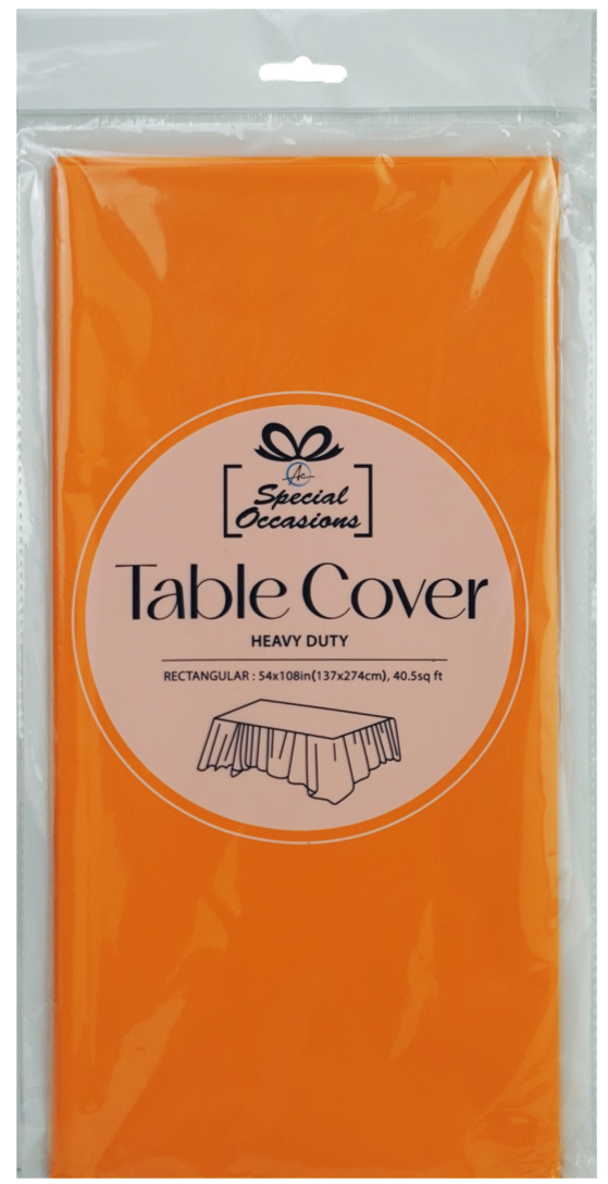 Angels Craft - Disposable Plastic Rectangle Tablecloth, 54 x 108 in: Royal Blue