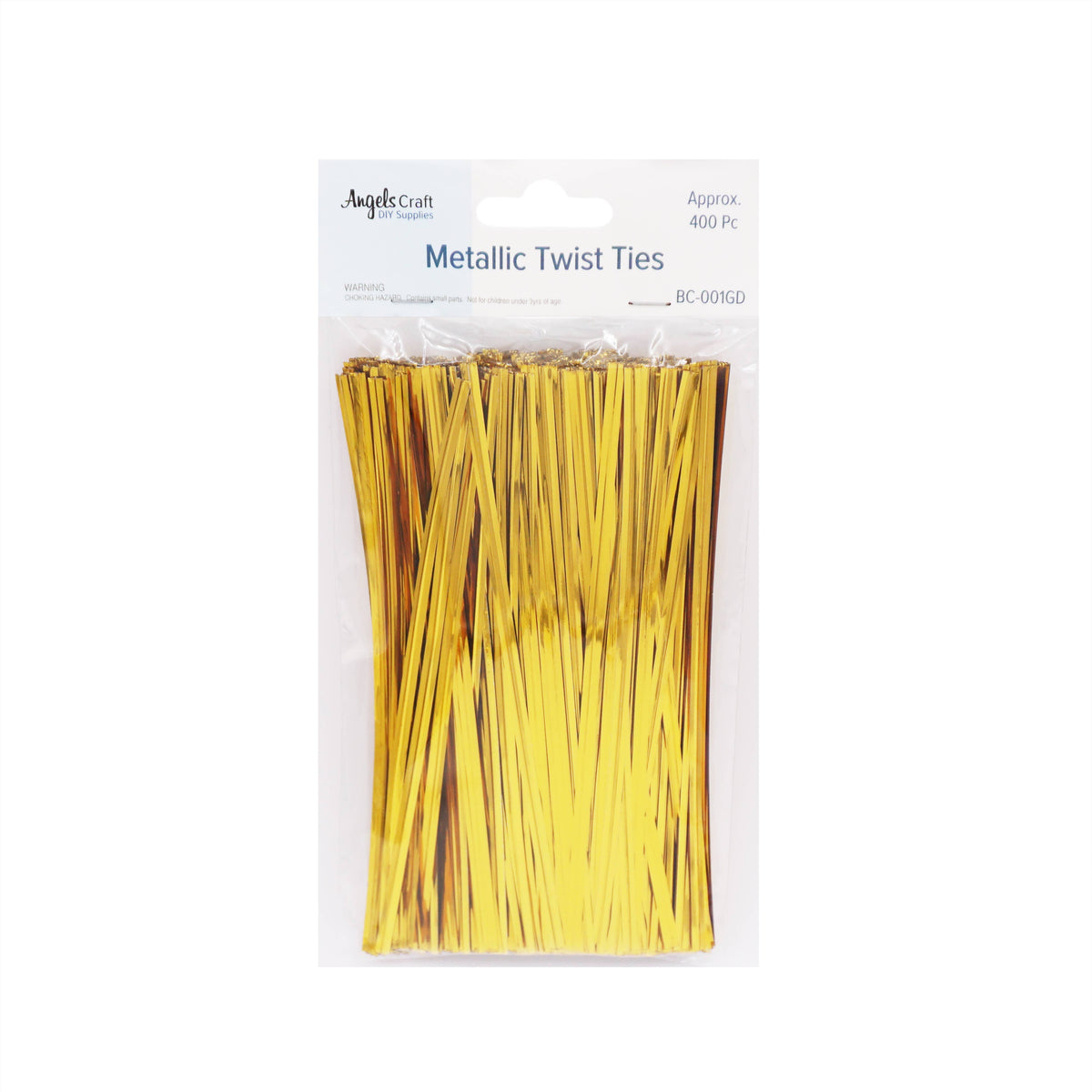 Angels Craft - Metallic Twist Ties (400-Count Pack): Silver
