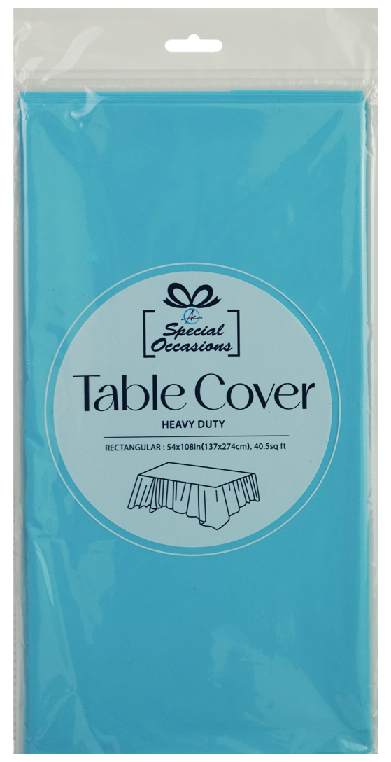Angels Craft - Disposable Plastic Rectangle Tablecloth, 54 x 108 in: White