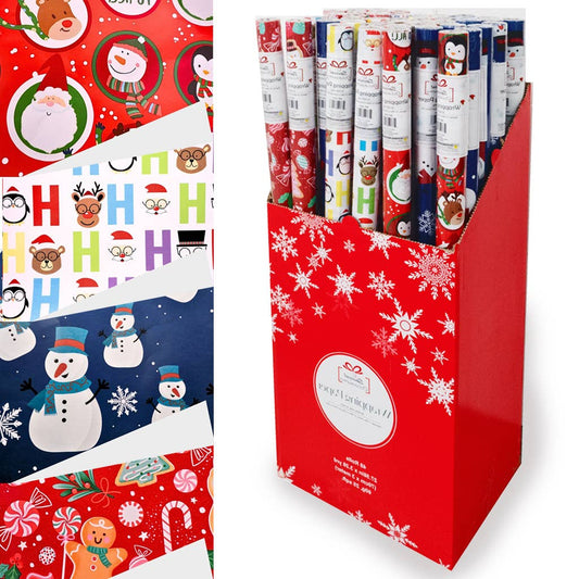 Angels Craft - Christmas Wrapping Paper Roll 70cm x 3m – 48 Rolls/PDQ