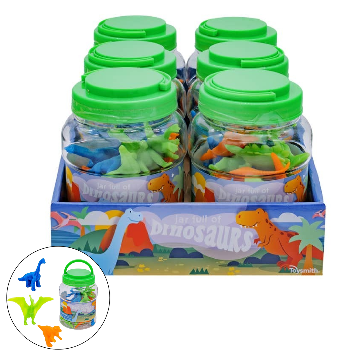 Toysmith - Toysmith Jar Full of Dinos