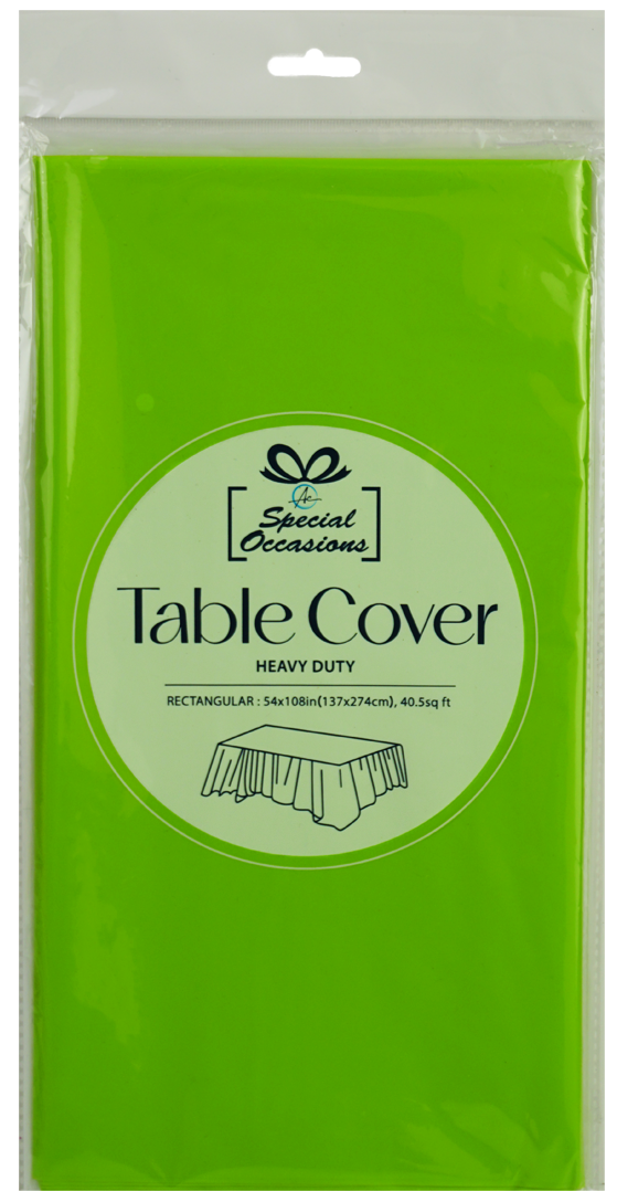 Angels Craft - Disposable Plastic Rectangle Tablecloth, 54 x 108 in: White