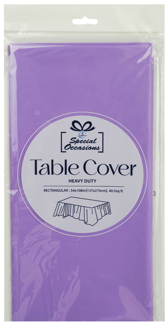 Angels Craft - Disposable Plastic Rectangle Tablecloth, 54 x 108 in: Royal Blue