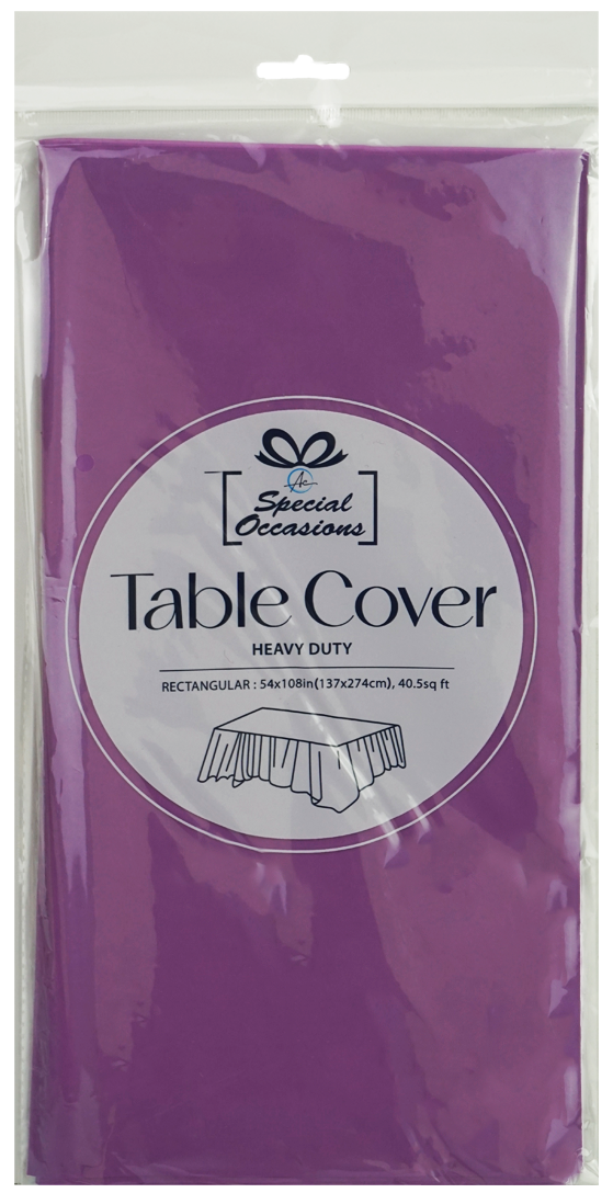 Angels Craft - Disposable Plastic Rectangle Tablecloth, 54 x 108 in: Green