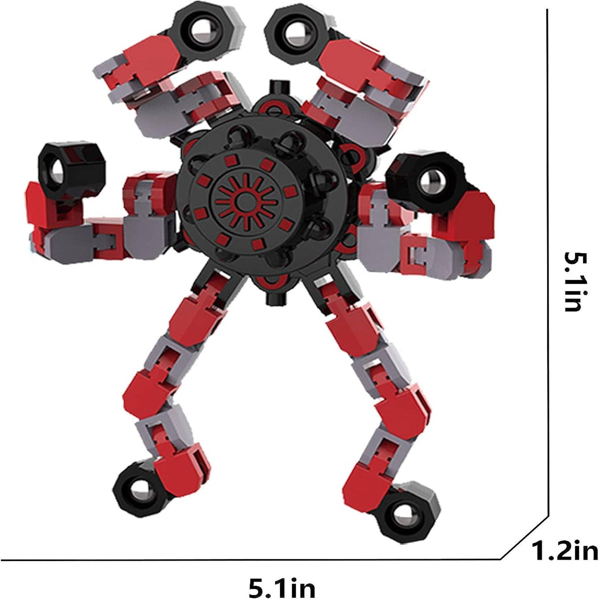 Deformable Transformable Robot Fidget Spinner Toy