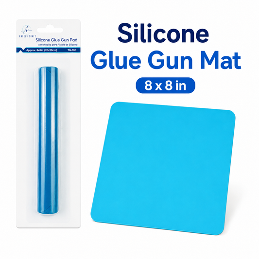 Angels Craft - Non-Stick Silicone Glue Gun Mat, 8 x 8 in