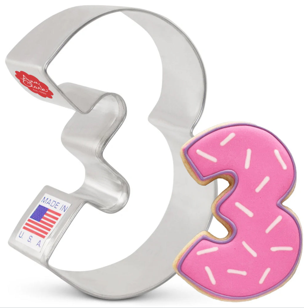 Number 3 Cookie Cutter