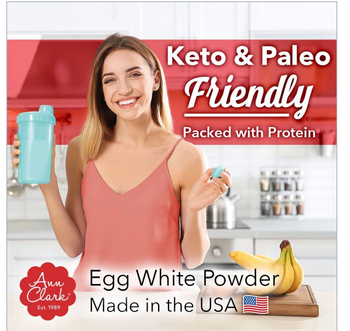 All Natural 100% Egg White Powder 8 oz