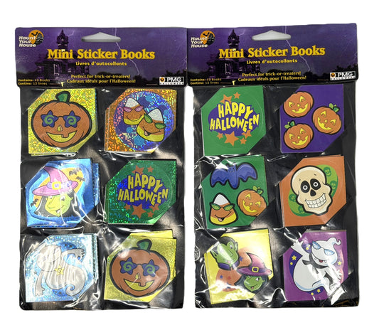 Halloween Mini Sticker Books - 12 Count
