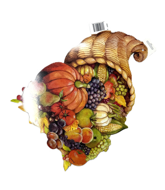 Thanksgiving Cornucopia Cutout Decoration