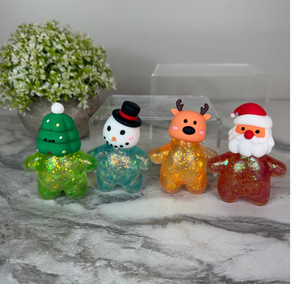 Squishy Toy-Christmas Glitter Characters