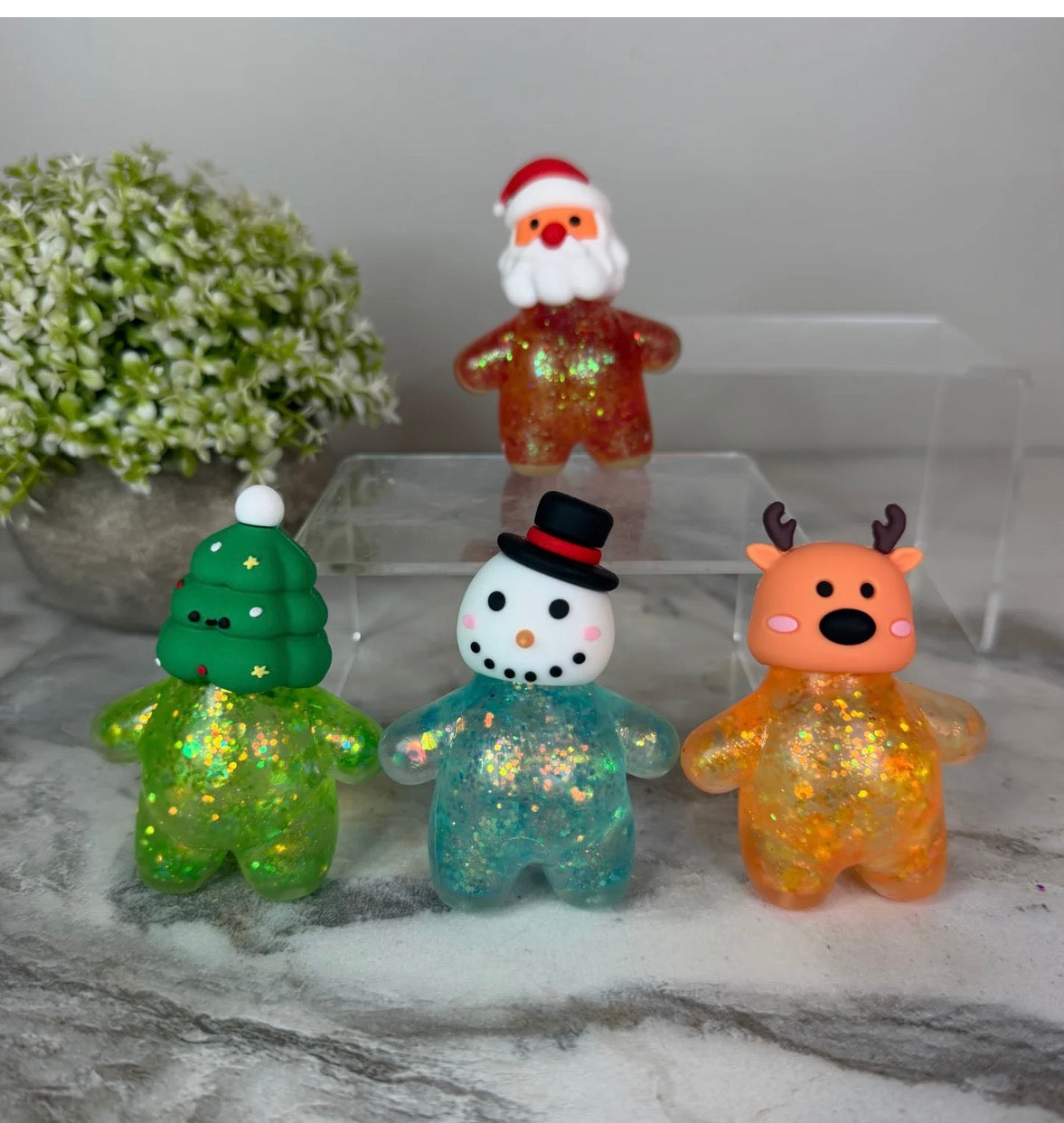 Squishy Toy-Christmas Glitter Characters