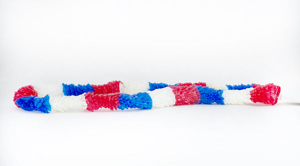 Plastic Lei 33" R/W/B
