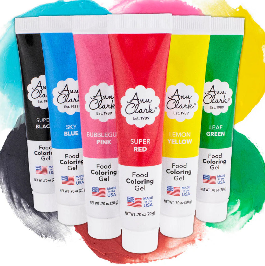 Ann Clark Food Coloring Gel 6-pack