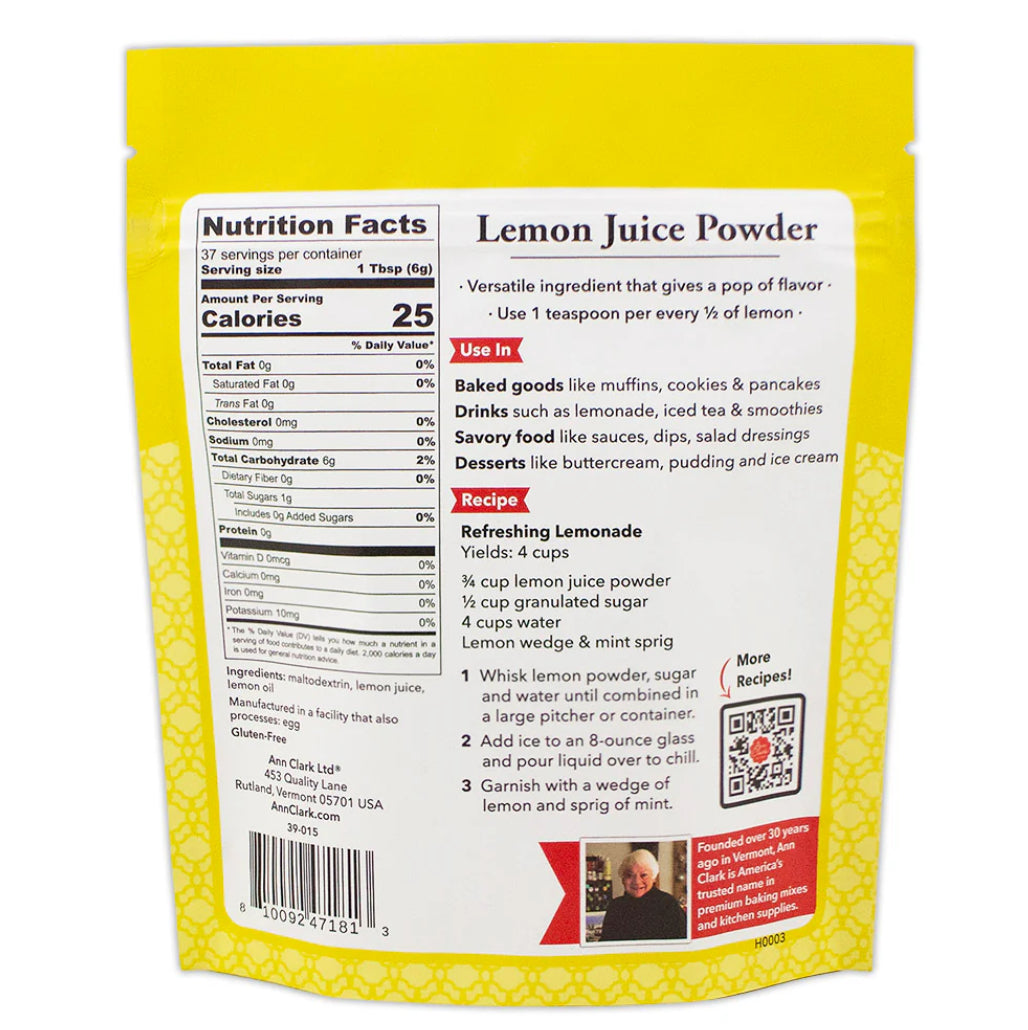 Ann Clark Lemon Juice Powder, 8 oz.