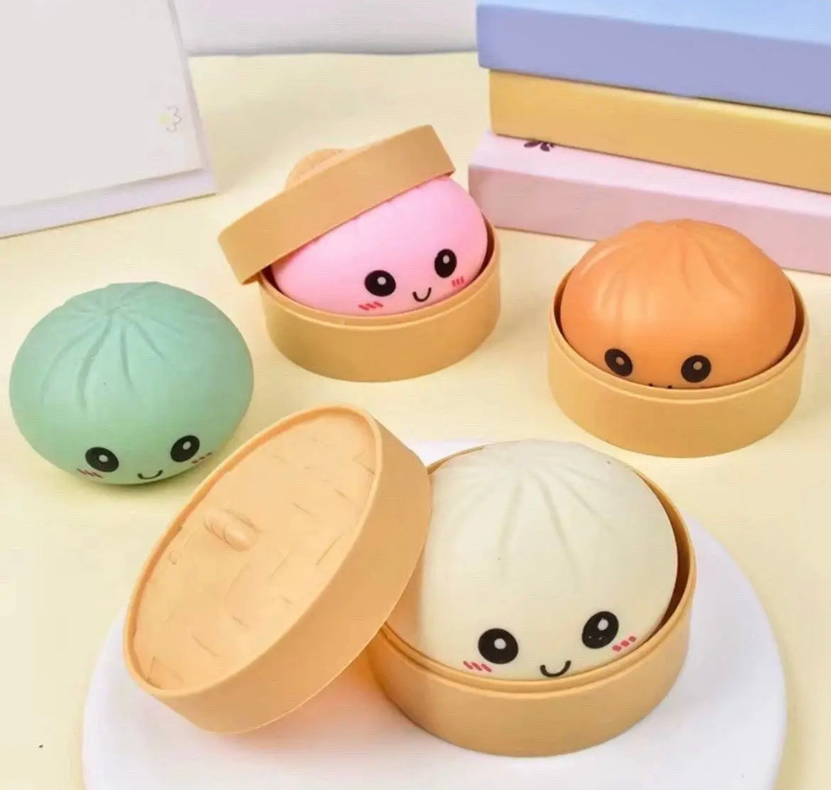 Squishy Bun Rainbow Mystery Dumpling One set Sugar Edition