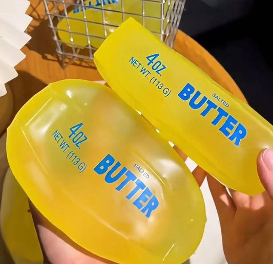 Yellow Butter Stick Stress Relief Ball Creamy Soft Squishy Slow Rising Squeeze Toy