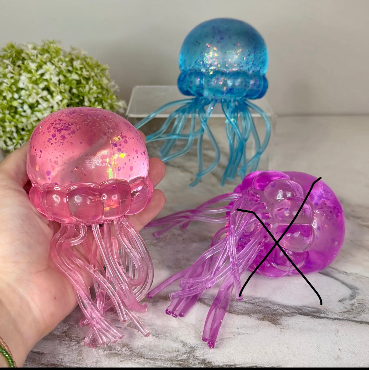 Squishy Toy - Glitter Jellyfish
