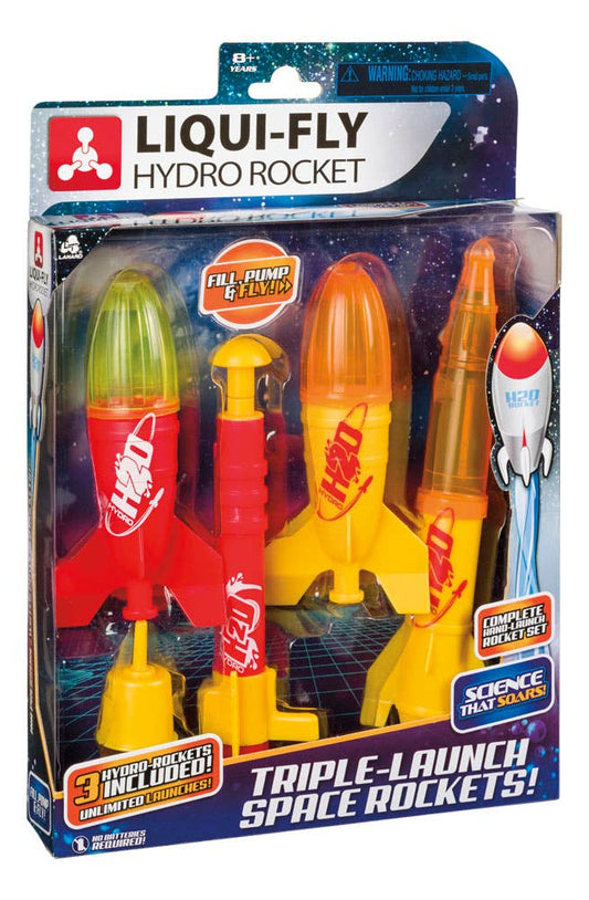 Toysmith - Triple-Launch Deluxe Water Rocket Set