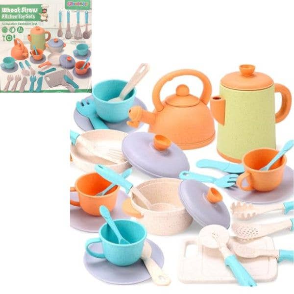 St. Louis Wholesale LLC - The Wheat Straw Kitchen Toy Set - #HG999 - Qizebaby Learning