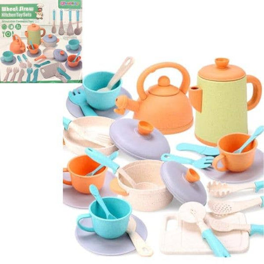 St. Louis Wholesale LLC - The Wheat Straw Kitchen Toy Set - #HG999 - Qizebaby Learning