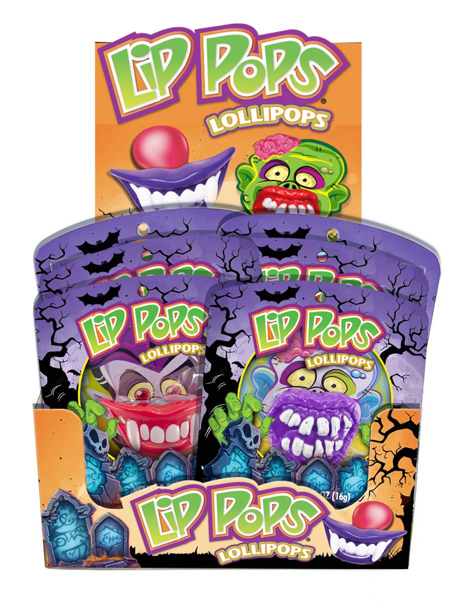 Grandpa Joe's Candy Shop - Spooky Lip Pops, 12ct