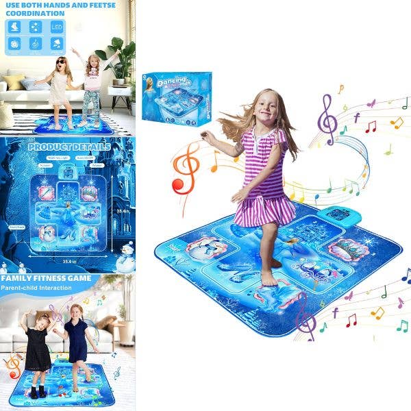 St. Louis Wholesale LLC - Dancing Playmat - #2221.Princess - Sound, Music, LED Light