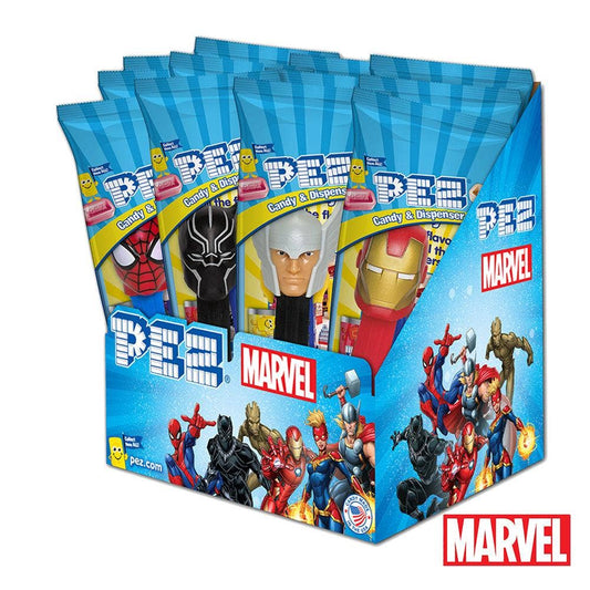 Grandpa Joe's Candy Shop - Marvel PEZ Candy, Poly Bag, 12ct Display