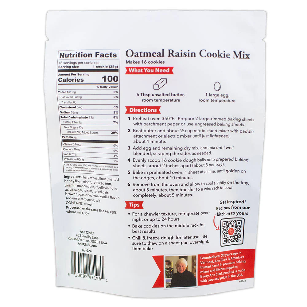Ann Clark Oatmeal Raisin Cookie Mix